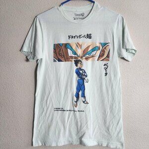 Dragon Ball Super Vegeta Shirt Mens Small White Universe Survival Saga Anime